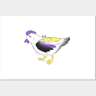 Nonbinary Chicken Pride - 2019 Posters and Art